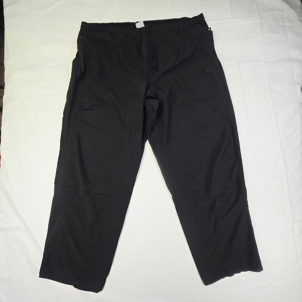 Russell Athletic Pants Men's Size XL (40-42) Black Track Activewear Zipper
